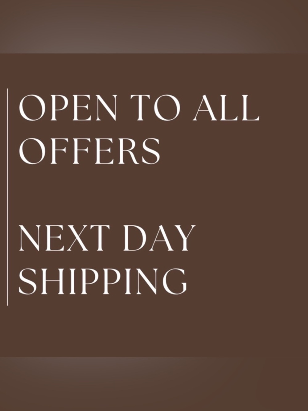NEXT DAY SHIPPING!